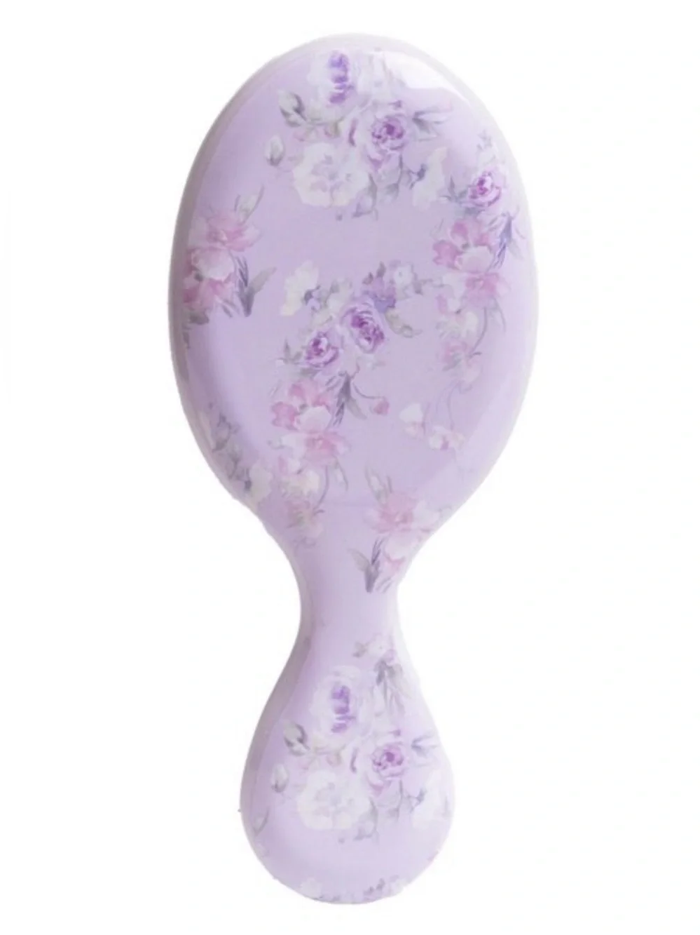 LoveShackFancy WetBrush Happy Thoughts Mini Detangler Brush Hibiscus